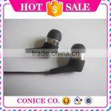 2015 Trendy Classical Black Metal Plug Stereo Earphone With Mic for Wholesale thumbnail-5