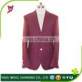 Wine Color Suit / Tailored Suits China / Men Blazer Suit