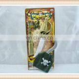 Kids Plastic Pirate Play Set Sword Telescope Hook Ring Pirate Toy thumbnail-1