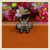 lastest design gold bee embroidery patch/applique sew on for garment/jeans