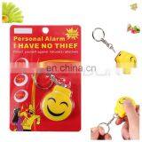 Smile Face Personal Safety Alarm Keychain Anti-attack Anti-rape Alarm thumbnail-6