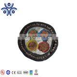 Copper Core XLPE Insulation Pvc Sheath Steel Tap Amor Power Cable 18/30KV 3*4+2*25+120mm2