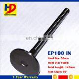 Intake And Exhaust Valve for Engine Hino EP100 IN 13711-1430 EX 13711-1260