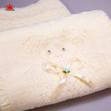 100% Cotton Geometry Triangle Knitted Throw Blanket Shawl Blanket Yellow thumbnail-3