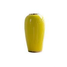 Modern Simple Fashion Art Yellow Ceramic Dry Flower Vase For Home Decor thumbnail-5