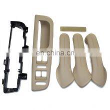 6pcs Beige Interior Door Handle Cover Bracket Grab Bezel Trim For Golf Jetta MK4 thumbnail-4