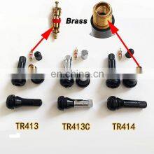TOP Quality Brass or Aluminum Tire Valve Tr414 Tr413 Tr415 Tr418 Natural Rubber or EPDM thumbnail-4