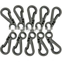 10Pcs/Lot Outdoor Mini Aluminium Alloy Hang Buckle Survival Gear Carabiner Key Chain Clip Quickdraw Key Chain Travel Tool thumbnail-1