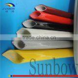 UL Approval Green Color Braided Fiberglass Sleeve Impregnated Silicone thumbnail-6