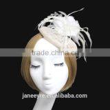 Yiwu Manufacturer Sinamay Base Fascinator Hat Hair Clips Hairpins thumbnail-3