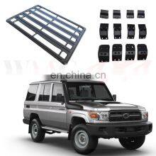 Steel Cargo Carrier Rooftop Carrier Roof Rack Cross Bar for Tacoma Platform Rack for Pickup Accessories thumbnail-3