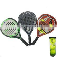 Low MOQ Customized Carbon Fiber Cheap Padel Tennis Racket With Soft EVA thumbnail-2