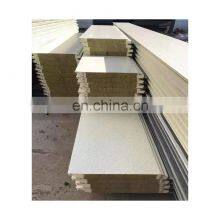 Rock Wool Composite Board Heat Insulation Rock Wool Metal Exterior PU Environmental Heat Insulation Sandwich Panel