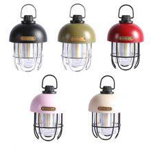 3 Led Modes Type-C Rechargeable Waterproof Retro Luxury Atmosphere Dimmable Camping Light thumbnail-2