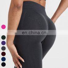 Wholesale Activewear Soft Running Wear Gym Fitness Butt Lifting Tights High Waist Sports Pants Women Seamless Yoga Leggings thumbnail-1