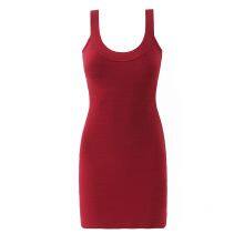 2025 New Fashionable Elegant Female Black High-Stretch Waist Cinch Mini Dress Knit Dress thumbnail-4