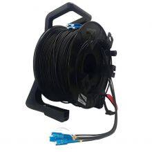 4Fiber LC Tactical Armored Fiber Optic Cable Reel