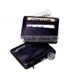 Genuine Leather Credit Card Holder With Coin Pocket thumbnail-1