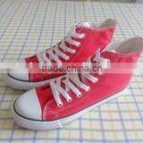 Cheap classic vulcanized women canvas shoes/China factory canvas shoes