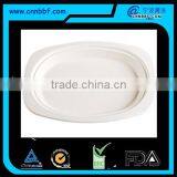 Biodegradable Disposable Ecofriendly Sugarcane Pulp Oval Plates thumbnail-1