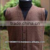ALPACA VEST WITH BUTTONS
