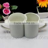 DIY 2015 New Hot Selling Plain Ceramic Lover Heat Transfer Mug Coating Cup thumbnail-2