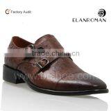 Italian Style Double Monk-strap Soft Genuine Leather Dress Shoes Quality Choice thumbnail-1
