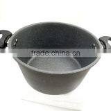 Popular Style Foreged Imitation Looks Grey Stone Marble Cookware in Surface thumbnail-2