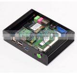 Fanless Computer With Intel Celeron Quad Core J1900 HDMI VGA Dual Display Smallest Size Aluminum 1G RAM 32G SSD Windows or Linux