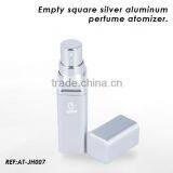 3ml Empty Square Silver Aluminum Perfume Atomizer