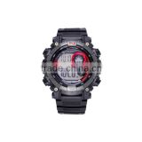 Stainless steel case back plastic wrapped digital compass watch