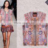 2013 Hot Sale PRINT TWILL 100% Polyester Spun Fabric for Garment Lining, Suit, Jacket and Proof Coat