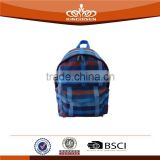 simple design blue stripe 300d leisure backpack