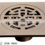 Antique Brass Square Shower Drain Floor Waste thumbnail-6