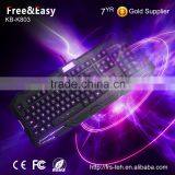 Hot Sale Ergonomic Multimedia Wired Led Game Keyboard for Desktop thumbnail-3