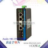 4 Port GE UTP + 2 Port 1000M Fiber Industrial Grade Ethernet Gigabit Network Switch