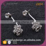 E74842K02 New Statement Cover Ear Earrings Promotion Fashion Trendy Personality Cute Flower Full Rhinestone Stud Earring thumbnail-2