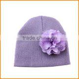 Autumn Korean Hand Knitted Children's Hats Satin Mesh Flower Baby Baby Hat MZ054 thumbnail-6