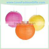 Pink, Orange & Yellow Hanging Lanterns