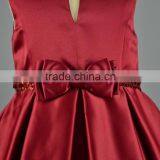 2016 Fashion Sleeveless Satin Bow Little Baby Girl Dress Party Wear Special Occasion Ball Gown Dress Children Costume thumbnail-5