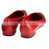 Hot Sale Style Low Heel Pointed Toe Classic Ladies Breatheable PU Lining Comfortable RED Sheep Skin Pump Shoes thumbnail-3