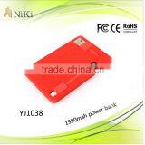 Credit Card Power Bank With High Capacity for Samsung Galaxy Note