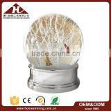 Zinc Galvanization Silver Forest Tree Snow Globe Supplier's Choice