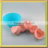 Multi Colors Heart Shape Make Cake Silicone Bakery Mold thumbnail-4