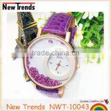 Christmas Girl Gift Beads Crystal Quartz Leather Watches 2016 New Arrival thumbnail-4