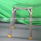 Stainless Steel Metal Stool Fast Food Restaurant Dining Chair Leisure Stainless Steel Chair(YC024) thumbnail-3