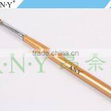 ANY Nail Art Beauty Care Golden Wood Handle Flat UV Gel Finger Brush Nail Art thumbnail-3