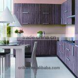 Fancy Modern Melamine Panels Wood Grain Lacquer Finish Stoving Cupboard thumbnail-2