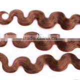 wholesale brown hair weaving made of 100% pure brazilian human hair