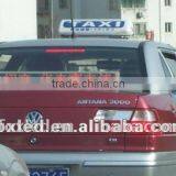 FOXGOLDEN Clear Vision P4 Single Color Moving Signed Board for Taxi